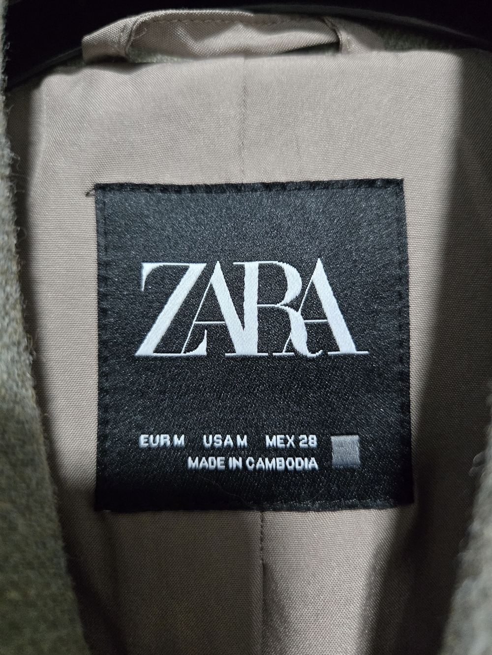 💖 ZARA Cropped Oversized Double-Breasted Peacoat - Picture 8 of 9